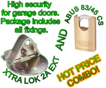 Xtra Lok 2A EXT Abus 83 45 Closed Shackle Padlock Locks Galore