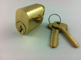 570 Oval Cylinder Polished Brass Finish Keyed Alike Locks Galore