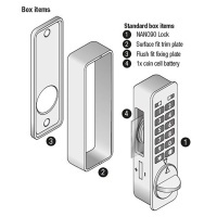 Kitlock NANO90 Black Electronic Cabinet Lock 3