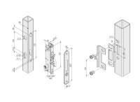 Gatemaster ML4FCP Mortice Hook Lock 3