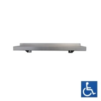 Satin Stainless Utility Shelf 400mm x 130mm
