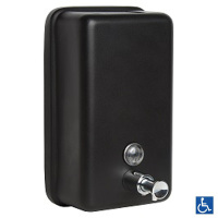 Designer Series Black Vertical Soap Dispenser