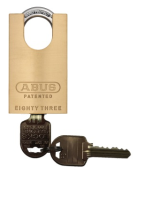 Restricted Ilco IP9 Key Abus Closed Shackle Padlock 83/45CS