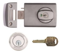 Restricted Ilco IP9 Key Lockwood 001 Deadlatch with Metal Frame Strike