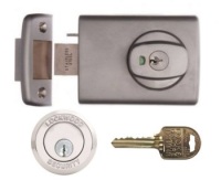 Restricted Ilco IP9 Key Lockwood 001 Deadlatch with Open Out Strike