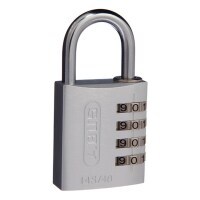 Abus Padlock 145/40 Silver Body 4 Wheel Combo