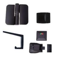 Toilet Partition Door Set R/H Closed MODA Series Designer Black