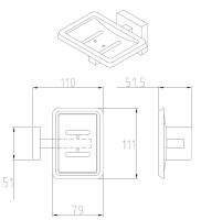 Soap Dish with Drain 2
