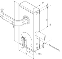 Gatemaster Superlock Bolt-On Latch Deadlock for 10mm-30mm metal gate frames 2
