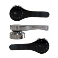McGrath Ascot Digital Lock Dual Keypad Black and Satin Chrome Finish 2