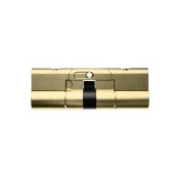 Carbine Euro Double Cylinder fixed cam extended length 90mm Satin Brass 2