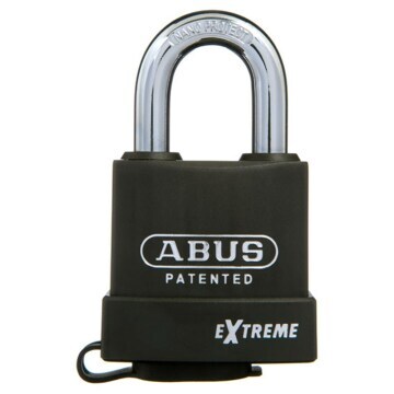 ABUS Extreme Series Premium Weatherproof Rekeyable Padlock with 63mm Black Covered Hardened Steel Body and 36mm Hardened Steel Shackle  83WP/63 2