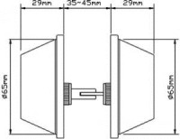 Restricted Ilco IP9 Key Carbine ALB Double Cylinder Deadbolt 3