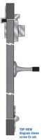 Toilet Partition Door Set R/H Closed 100 Series 3