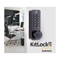 Kitlock Nano (KL90) Black Electronic Cabinet Lock 3