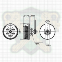 50 x Combination Cam lock LG904S for Sliding Cabinet Doors 4